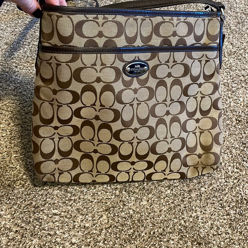 Brown coach crossbody
